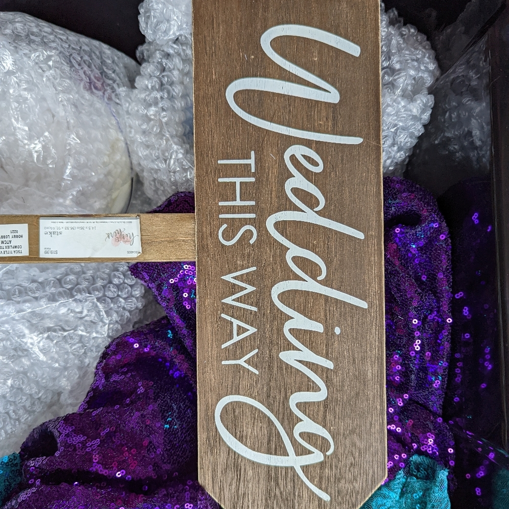 Wooden Wedding Sign